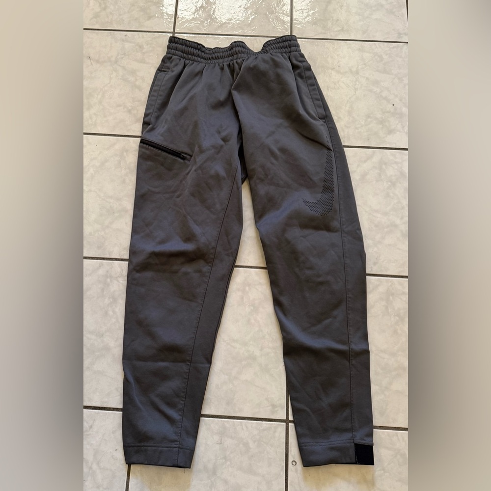 Nike Dri Fit Mens Grey Jogger Tracksuit Pants Size L